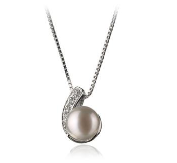 7-8mm AA Quality Freshwater Cultured Pearl Pendant in Claudia White 7-8mm AA Quality Freshwater Cultured Pearl Pendant in Claudia White