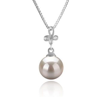 7-8mm AA Quality Japanese Akoya Cultured Pearl Pendant in Coralie White 7-8mm AA Quality Japanese Akoya Cultured Pearl Pendant in Coralie White