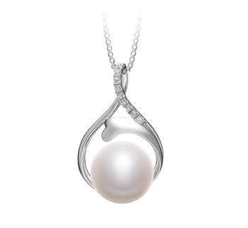 10-11mm AAA Quality Freshwater Cultured Pearl Pendant in Daiya White 10-11mm AAA Quality Freshwater Cultured Pearl Pendant in Daiya White