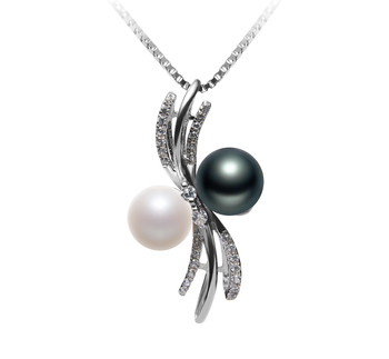 6-7mm AAAA Quality Freshwater Cultured Pearl Pendant in Davina Multicolour 6-7mm AAAA Quality Freshwater Cultured Pearl Pendant in Davina Multicolour
