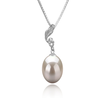 10-11mm AAA Quality Freshwater Cultured Pearl Pendant in Deborah White 10-11mm AAA Quality Freshwater Cultured Pearl Pendant in Deborah White