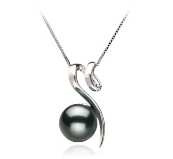 8-9mm AAA Quality Tahitian Cultured Pearl Pendant in Dionne Black 8-9mm AAA Quality Tahitian Cultured Pearl Pendant in Dionne Black