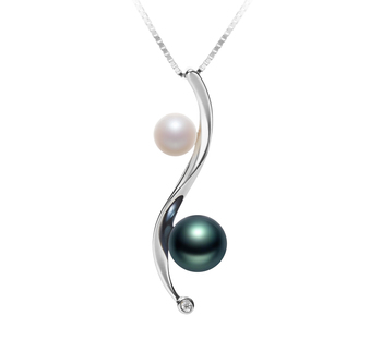 5-8mm AA Quality Freshwater Cultured Pearl Pendant in Elida Multicolour