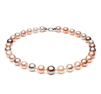 3-14mm AA+ Quality Freshwater Cultured Pearl Necklace in Ella Edison Multicolour 3-14mm AA+ Quality Freshwater Cultured Pearl Necklace in Ella Edison Multicolour