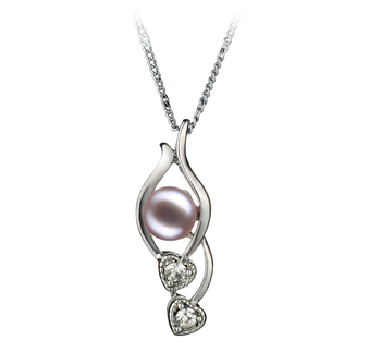 7-8mm AA Quality Freshwater Cultured Pearl Pendant in Eudora Lavender 7-8mm AA Quality Freshwater Cultured Pearl Pendant in Eudora Lavender