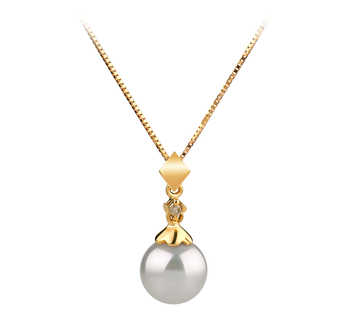 7-8mm AAA Quality Japanese Akoya Cultured Pearl Pendant in Georgia White 7-8mm AAA Quality Japanese Akoya Cultured Pearl Pendant in Georgia White