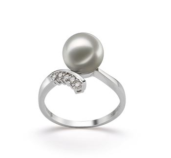 8-9mm AA Quality Japanese Akoya Cultured Pearl Ring in Grace White 8-9mm AA Quality Japanese Akoya Cultured Pearl Ring in Grace White