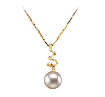 6-7mm AA Quality Japanese Akoya Cultured Pearl Pendant in Greta White 6-7mm AA Quality Japanese Akoya Cultured Pearl Pendant in Greta White