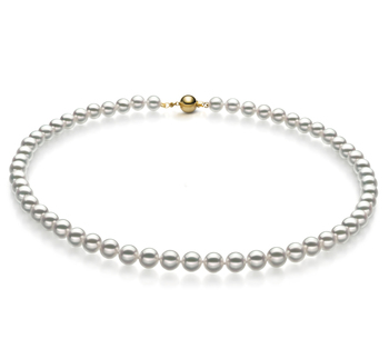 6.5-7mm Hanadama - AAAA Quality Japanese Akoya Cultured Pearl Necklace in Hanadama 16-inch White 6.5-7mm Hanadama - AAAA Quality Japanese Akoya Cultured Pearl Necklace in Hanadama 16-inch White