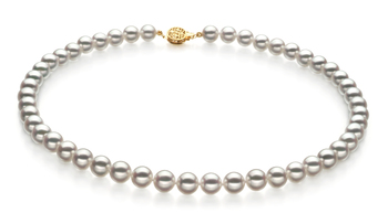 7.5-8mm Hanadama - AAAA Quality Japanese Akoya Cultured Pearl Necklace in Hanadama 23-inch White 7.5-8mm Hanadama - AAAA Quality Japanese Akoya Cultured Pearl Necklace in Hanadama 23-inch White