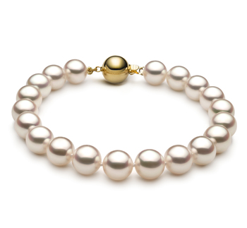 8.5-9mm Hanadama - AAAA Quality Japanese Akoya Cultured Pearl Bracelet in Hanadama 7.5-inch White 8.5-9mm Hanadama - AAAA Quality Japanese Akoya Cultured Pearl Bracelet in Hanadama 7.5-inch White