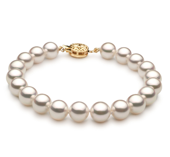 7.5-8mm Hanadama - AAAA Quality Japanese Akoya Cultured Pearl Bracelet in Hanadama 8-inch White 7.5-8mm Hanadama - AAAA Quality Japanese Akoya Cultured Pearl Bracelet in Hanadama 8-inch White