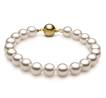 7.5-8mm Hanadama - AAAA Quality Japanese Akoya Cultured Pearl Bracelet in Hanadama 8-inch White 7.5-8mm Hanadama - AAAA Quality Japanese Akoya Cultured Pearl Bracelet in Hanadama 8-inch White