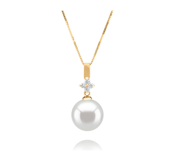 10-11mm AAA Quality South Sea Cultured Pearl Pendant in Hilda White 10-11mm AAA Quality South Sea Cultured Pearl Pendant in Hilda White