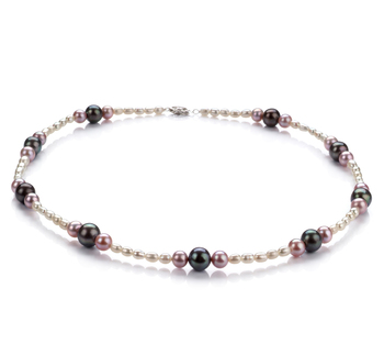 3-8mm A Quality Freshwater Cultured Pearl Necklace in Ida Multicolour 3-8mm A Quality Freshwater Cultured Pearl Necklace in Ida Multicolour
