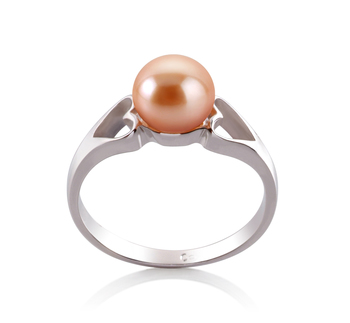 6-7mm AA Quality Freshwater Cultured Pearl Ring in Jessica Pink 6-7mm AA Quality Freshwater Cultured Pearl Ring in Jessica Pink