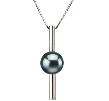 7-8mm AA Quality Japanese Akoya Cultured Pearl Pendant in Johana Black 7-8mm AA Quality Japanese Akoya Cultured Pearl Pendant in Johana Black