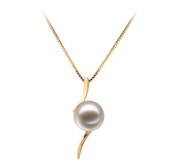6-7mm AAAA Quality Freshwater Cultured Pearl Pendant in Lanella White 6-7mm AAAA Quality Freshwater Cultured Pearl Pendant in Lanella White