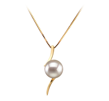 6-7mm AA Quality Japanese Akoya Cultured Pearl Pendant in Lanella White 6-7mm AA Quality Japanese Akoya Cultured Pearl Pendant in Lanella White