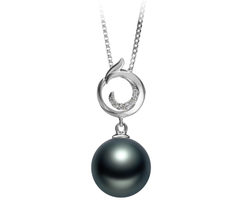 10-11mm AAA Quality Tahitian Cultured Pearl Pendant in Linda Black 10-11mm AAA Quality Tahitian Cultured Pearl Pendant in Linda Black