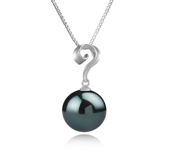 11-12mm AAA Quality Tahitian Cultured Pearl Pendant in Lorna Black 11-12mm AAA Quality Tahitian Cultured Pearl Pendant in Lorna Black