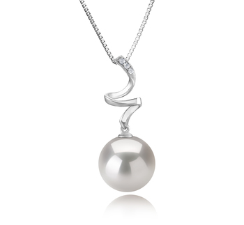 12-13mm AA+ Quality Freshwater - Edison Cultured Pearl Pendant in Lydia White 12-13mm AA+ Quality Freshwater - Edison Cultured Pearl Pendant in Lydia White