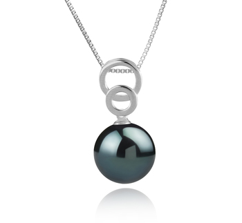 12-13mm AAA Quality Tahitian Cultured Pearl Pendant in Marlo Black 12-13mm AAA Quality Tahitian Cultured Pearl Pendant in Marlo Black