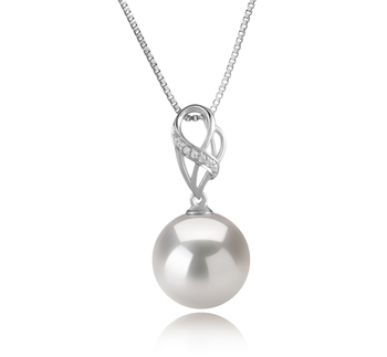 11-12mm AAAA Quality Freshwater - Edison Cultured Pearl Pendant in Moira White 11-12mm AAAA Quality Freshwater - Edison Cultured Pearl Pendant in Moira White