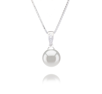 8-9mm AA Quality Japanese Akoya Cultured Pearl Pendant in Mosina White 8-9mm AA Quality Japanese Akoya Cultured Pearl Pendant in Mosina White