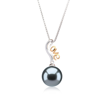 10-10.5mm AAA Quality Tahitian Cultured Pearl Pendant in Nelia Black 10-10.5mm AAA Quality Tahitian Cultured Pearl Pendant in Nelia Black