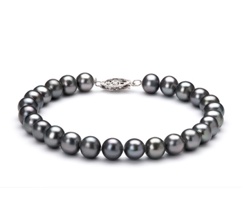 6-7mm AA Quality Freshwater Cultured Pearl Bracelet in Black 6-7mm AA Quality Freshwater Cultured Pearl Bracelet in Black