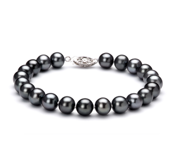7.5-8.5mm AA Quality Freshwater Cultured Pearl Bracelet in Black 7.5-8.5mm AA Quality Freshwater Cultured Pearl Bracelet in Black