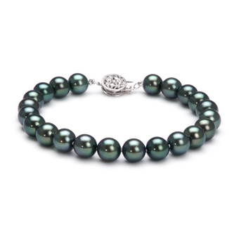 7.5-8mm AAA Quality Japanese Akoya Cultured Pearl Bracelet in Black 7.5-8mm AAA Quality Japanese Akoya Cultured Pearl Bracelet in Black