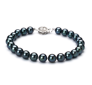 6.5-7mm AAA Quality Japanese Akoya Cultured Pearl Bracelet in Black 6.5-7mm AAA Quality Japanese Akoya Cultured Pearl Bracelet in Black