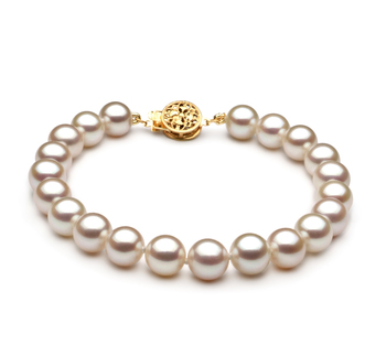 7-8mm AAA Quality Freshwater Cultured Pearl Bracelet in White 7-8mm AAA Quality Freshwater Cultured Pearl Bracelet in White