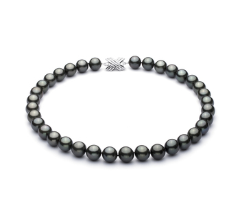 10.9-13.8mm AAA Quality Tahitian Cultured Pearl Necklace in Black 10.9-13.8mm AAA Quality Tahitian Cultured Pearl Necklace in Black