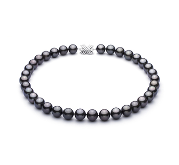 11.1-11.9mm AAA Quality Tahitian Cultured Pearl Necklace in Black 11.1-11.9mm AAA Quality Tahitian Cultured Pearl Necklace in Black
