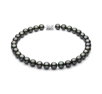 12-12.9mm AAA Quality Tahitian Cultured Pearl Necklace in Black 12-12.9mm AAA Quality Tahitian Cultured Pearl Necklace in Black