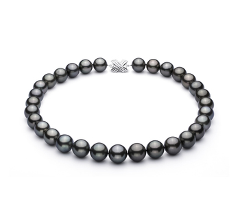 13-15.5mm AAA Quality Tahitian Cultured Pearl Necklace in Black 13-15.5mm AAA Quality Tahitian Cultured Pearl Necklace in Black
