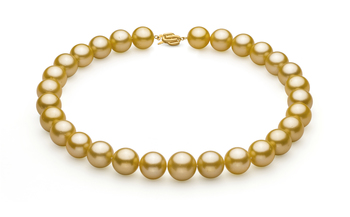 14-15.7mm AAA+ Quality South Sea Cultured Pearl Necklace in Gold 14-15.7mm AAA+ Quality South Sea Cultured Pearl Necklace in Gold