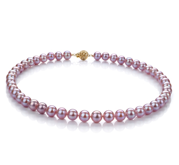 8.5-9.5mm AAA Quality Freshwater Cultured Pearl Necklace in Lavender 8.5-9.5mm AAA Quality Freshwater Cultured Pearl Necklace in Lavender