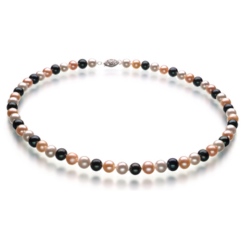6-7mm AA Quality Freshwater Cultured Pearl Necklace in Multicolour 6-7mm AA Quality Freshwater Cultured Pearl Necklace in Multicolour