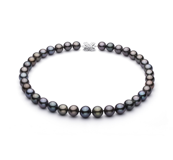 11.1-13.5mm AA+ Quality Tahitian Cultured Pearl Necklace in Multicolour 11.1-13.5mm AA+ Quality Tahitian Cultured Pearl Necklace in Multicolour