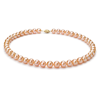 8-9mm AA Quality Freshwater Cultured Pearl Necklace in Pink 8-9mm AA Quality Freshwater Cultured Pearl Necklace in Pink