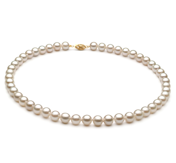 7-8mm A+ Quality Chinese Akoya Cultured Pearl Necklace in White 7-8mm A+ Quality Chinese Akoya Cultured Pearl Necklace in White
