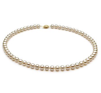 6-7mm AA Quality Freshwater Cultured Pearl Necklace in White 6-7mm AA Quality Freshwater Cultured Pearl Necklace in White
