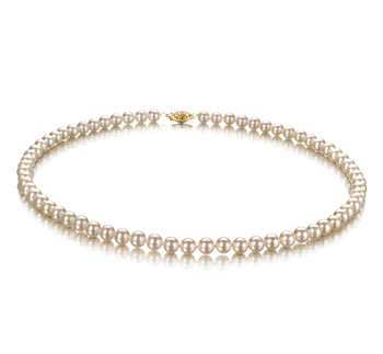 5.5-6mm AAA Quality Freshwater Cultured Pearl Necklace in White 5.5-6mm AAA Quality Freshwater Cultured Pearl Necklace in White