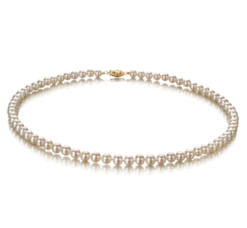 5-5.5mm AA Quality Freshwater Cultured Pearl Necklace in White 5-5.5mm AA Quality Freshwater Cultured Pearl Necklace in White