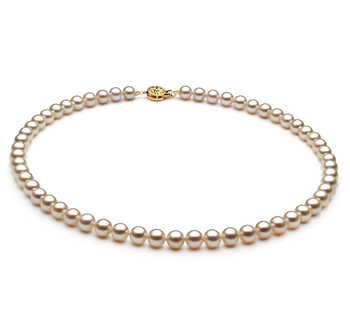 6-7mm AAA Quality Freshwater Cultured Pearl Necklace in White 6-7mm AAA Quality Freshwater Cultured Pearl Necklace in White