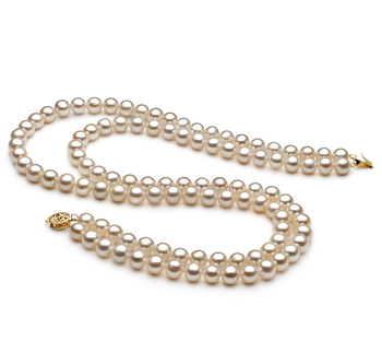 7.5-8.5mm AA Quality Freshwater Cultured Pearl Necklace in White 7.5-8.5mm AA Quality Freshwater Cultured Pearl Necklace in White